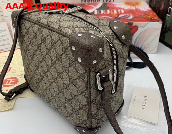 Gucci GG Shoulder Bag with Leather Details 626363 Replica