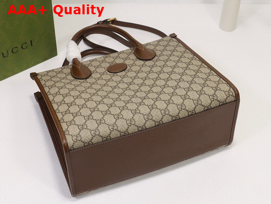 Gucci GG Small Tote Bag Beige Ebony GG Supreme Canvas 659983 Replica