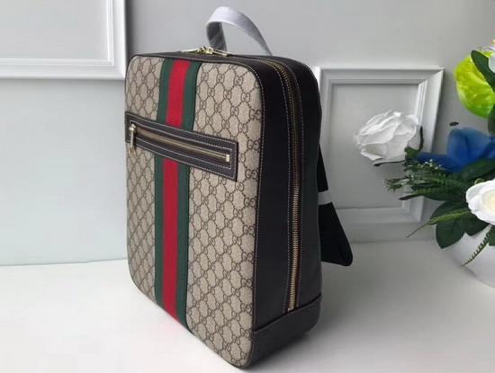 Gucci GG Supreme Backpack with Web Stripe