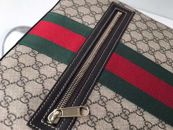 Gucci GG Supreme Backpack with Web Stripe