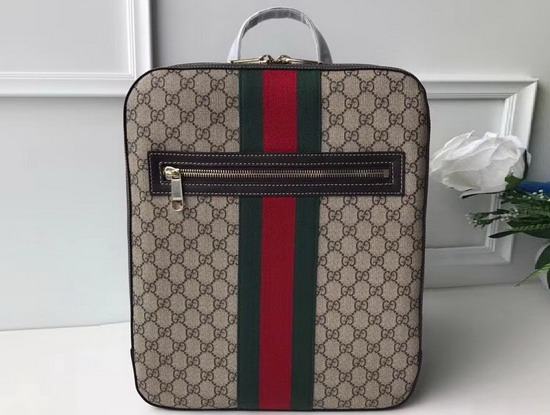 Gucci GG Supreme Backpack with Web Stripe