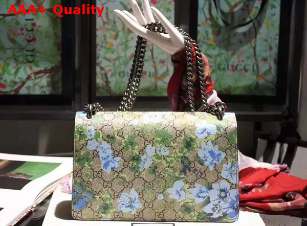 Gucci GG Supreme Canvas Bag with Painted Flowers and Patches Small Size Replica