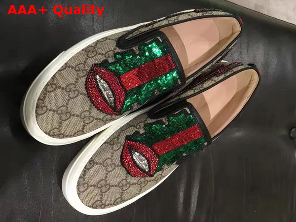 Gucci GG Supreme Canvas Slip On Sneaker Replica