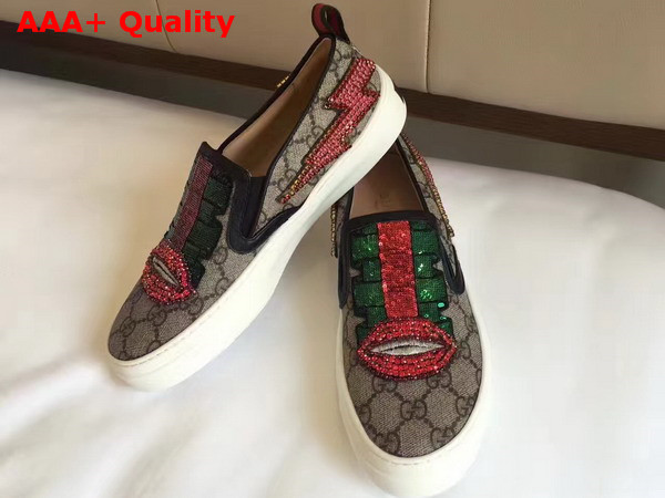 Gucci GG Supreme Canvas Slip On Sneaker Replica