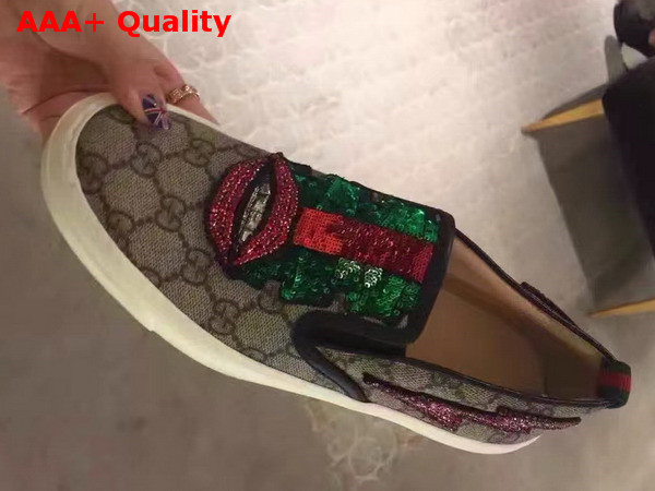 Gucci GG Supreme Canvas Slip On Sneaker Replica