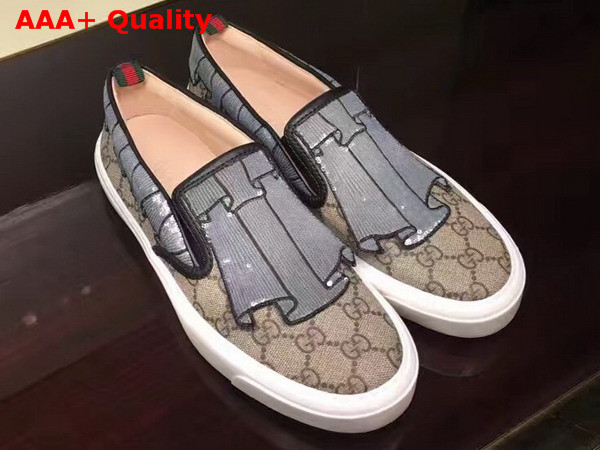 Gucci GG Supreme Canvas Slip On Sneaker Replica