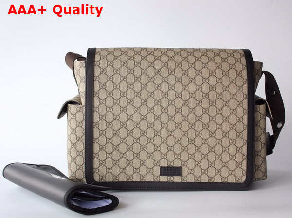 Gucci GG Supreme Diaper Bag in Beige 495909 Replica