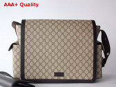 Gucci GG Supreme Diaper Bag in Beige 495909 Replica