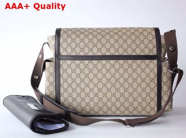 Gucci GG Supreme Diaper Bag in Beige 495909 Replica