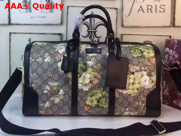 Gucci GG Supreme Duffle Bag Blooms Print Replica