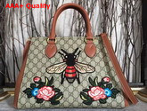 Gucci GG Supreme Embroided Top Handle Bag Replica