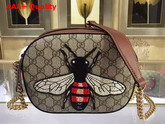 Gucci GG Supreme Mini Chain Bag with Embroidered Bee Replica