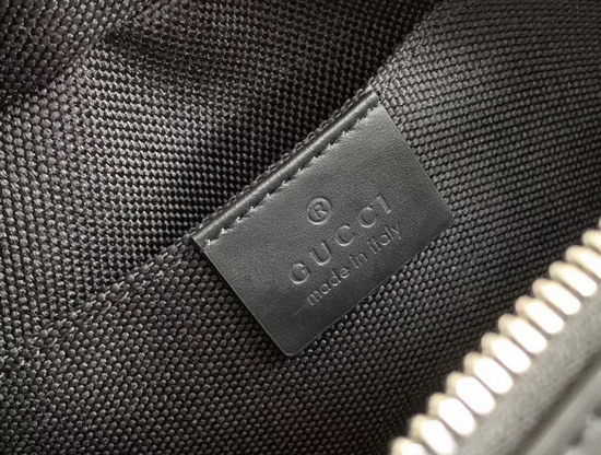 Gucci GG Supreme Shoulder Bag Black Grey GG Supreme Canvas