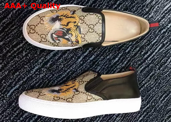 Gucci GG Supreme Tiger Slip On Sneaker Replica