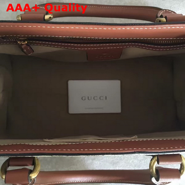 Gucci GG Supreme Top Handle Bag Brown Replica