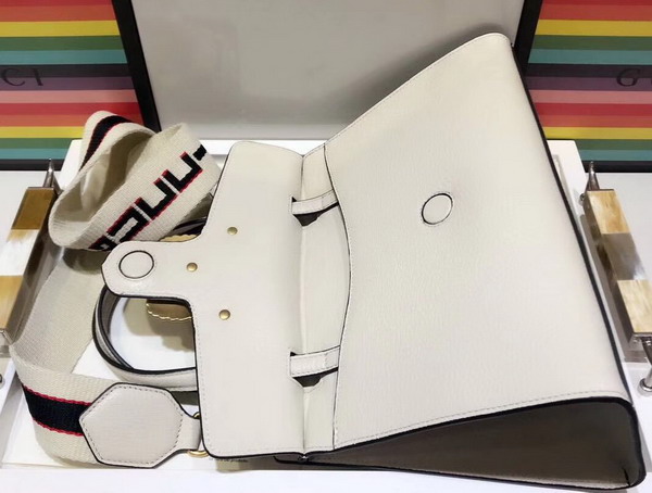 Gucci Guccitotem Medium Top Handle Bag in Ivory Leather