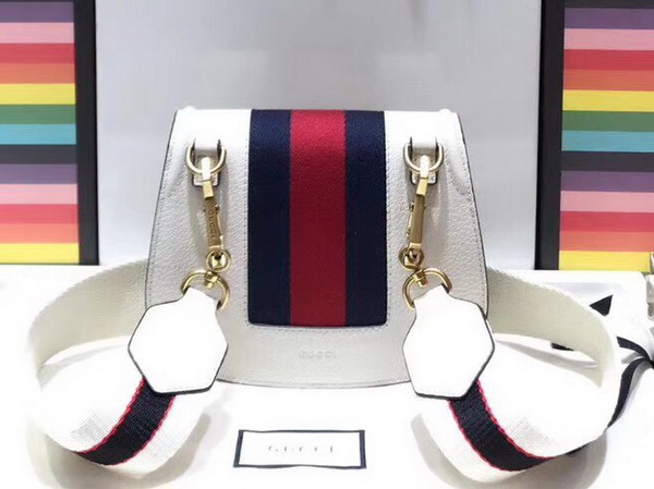 Gucci Guccitotem Small Shoulder Bag Ivory Leather 505388