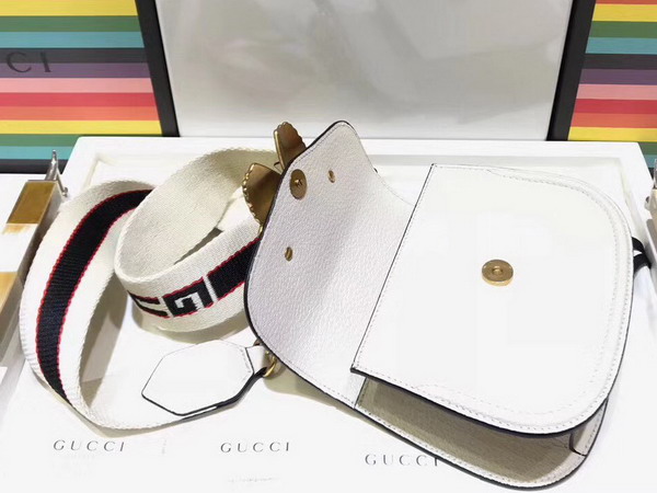 Gucci Guccitotem Small Shoulder Bag Ivory Leather 505388