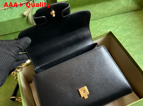 Gucci Horsebit 1955 Mini Bag in Black Leather 703848 Replica