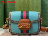 Gucci Horsebit 1955 Mini Bag in Blue Leather 658574 Replica