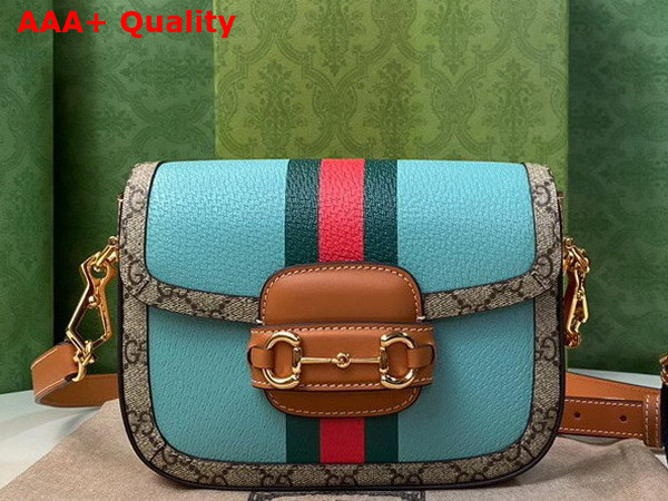 Gucci Horsebit 1955 Mini Bag in Blue Leather 658574 Replica