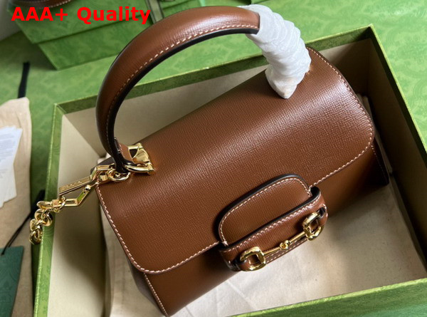 Gucci Horsebit 1955 Mini Bag in Light Brown Leather 703848 Replica