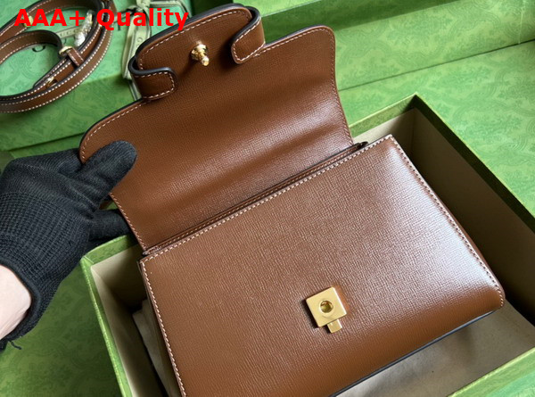 Gucci Horsebit 1955 Mini Bag in Light Brown Leather 703848 Replica