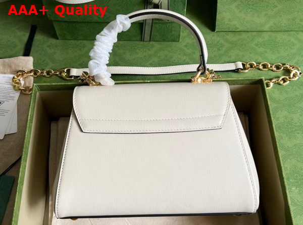 Gucci Horsebit 1955 Mini Bag in White Leather 703848 Replica