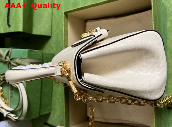 Gucci Horsebit 1955 Mini Bag in White Leather 703848 Replica