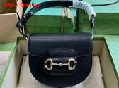 Gucci Horsebit 1955 Mini Rounded Bag in Black Leather 760191 Replica