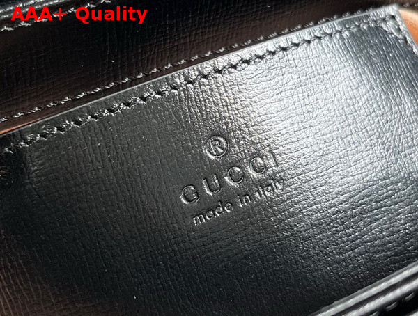 Gucci Horsebit 1955 Mini Rounded Bag in Black Leather 760191 Replica