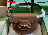 Gucci Horsebit 1955 Mini Rounded Bag in Brown Leather 760191 Replica