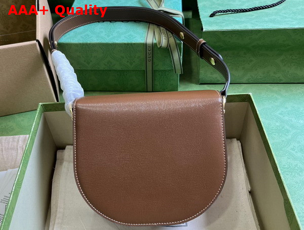 Gucci Horsebit 1955 Mini Rounded Bag in Brown Leather 760191 Replica