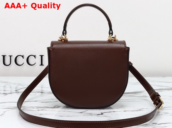 Gucci Horsebit 1955 Mini Top Handle Bag in Brown Leather 781387 Replica