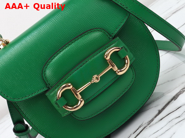 Gucci Horsebit 1955 Mini Top Handle Bag in Green Leather 781387 Replica