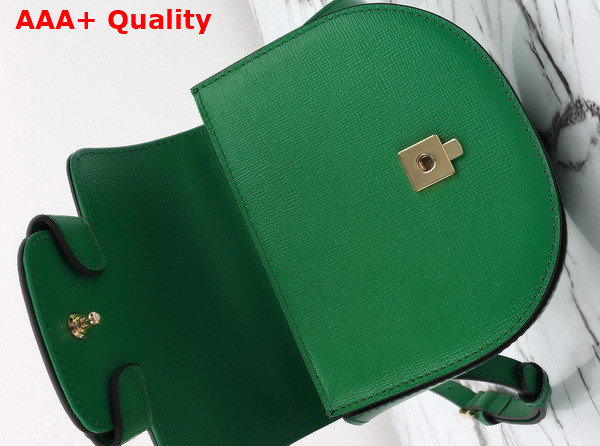 Gucci Horsebit 1955 Mini Top Handle Bag in Green Leather 781387 Replica