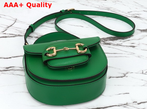 Gucci Horsebit 1955 Mini Top Handle Bag in Green Leather 781387 Replica