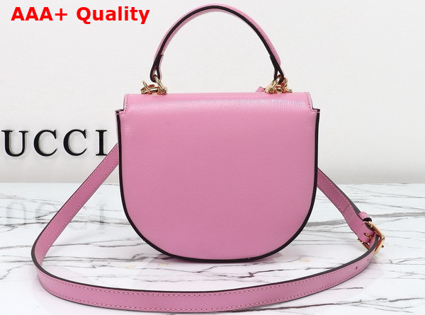 Gucci Horsebit 1955 Mini Top Handle Bag in Pink Leather 781387 Replica