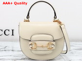 Gucci Horsebit 1955 Mini Top Handle Bag in White Leather 781387 Replica