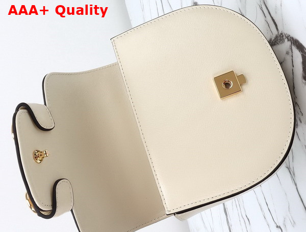 Gucci Horsebit 1955 Mini Top Handle Bag in White Leather 781387 Replica