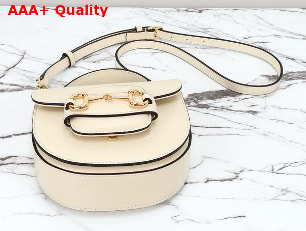 Gucci Horsebit 1955 Mini Top Handle Bag in White Leather 781387 Replica