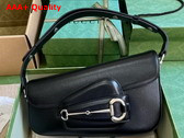 Gucci Horsebit 1955 Shoulder Bag in Black Leather 764155 Replica