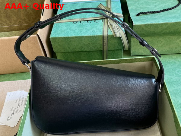 Gucci Horsebit 1955 Shoulder Bag in Black Leather 764155 Replica