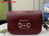 Gucci Horsebit 1955 Shoulder Bag in Red Leather 602204 Replica