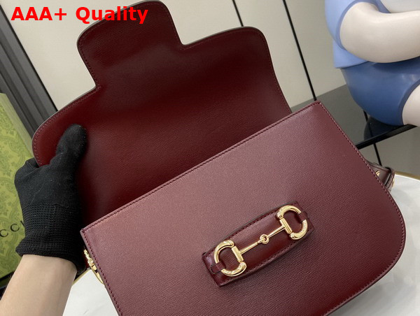 Gucci Horsebit 1955 Shoulder Bag in Red Leather 602204 Replica