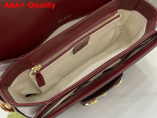 Gucci Horsebit 1955 Shoulder Bag in Red Leather 602204 Replica