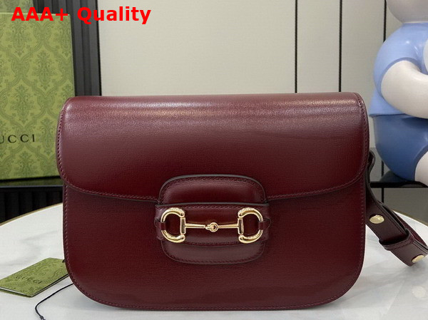 Gucci Horsebit 1955 Shoulder Bag in Red Leather 602204 Replica