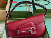 Gucci Horsebit 1955 Shoulder Bag in Red Leather 764155 Replica