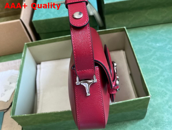 Gucci Horsebit 1955 Shoulder Bag in Red Leather 764155 Replica