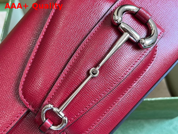 Gucci Horsebit 1955 Shoulder Bag in Red Leather 764155 Replica